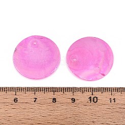 AB Color Plated Capiz Shell Pendants&nbsp;X-SSHEL-T008-01D