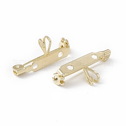 合金ペンダント/ブローチ  バックバーピン  ライトゴールド  11.5x26x6mm  穴：2mm  ピン：0.7mm&nbsp;FIND-A019-01B-LG