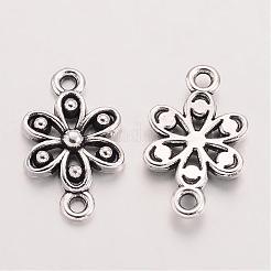 Tibetan Style Alloy Flower Links connectors&nbsp;TIBE-Q037-009-RS