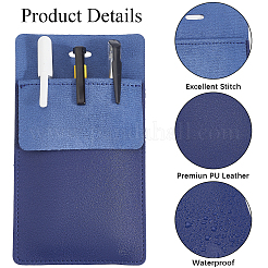 3Pcs 3 Colors Rectangle PU Leather Pocket Pen Bag for Doctor Nurse&nbsp;AJEW-CL0001-20