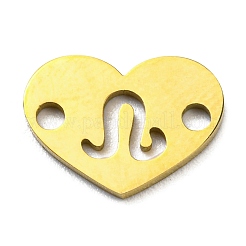 12Pcs 12 Styles Ion Plating(IP) 304 Stainless Steel Hollow Connector Charms&nbsp;STAS-H180-02G