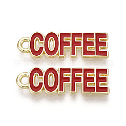 Alloy and Enamel Pendants&nbsp;PALLOY-T093-09C-G