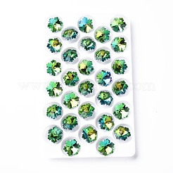 Electroplated Glass Charms&nbsp;EGLA-N006-015