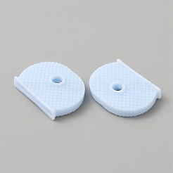 PVC 滑り止め防水再利用可能なキースリーブ  キー識別子のキャップ  ライトシアン  20x25.5x4mm  穴：4mm  内径：21x2mm&nbsp;AJEW-WH0001-80C