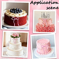 12Pcs Plastic Imitation Pearl Beads Cake Decoration&nbsp;AJEW-CP0010-61B