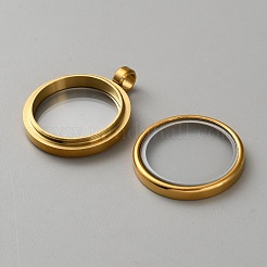304 Stainless Steel Locket Pendants&nbsp;STAS-WH0058-13G