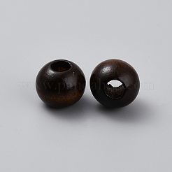 ウッドビーズ  ラウンド  ココナッツブラウン  19.5x16.5mm  穴：7.8mm&nbsp;WOOD-WH0131-46A