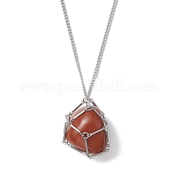 Non-Tarnish Stainless Steel Macrame Pouch Empty Stone Holder for Necklace Makings&nbsp;NJEW-JN04821-01