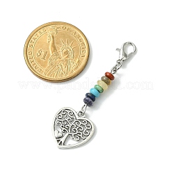 Alloy Tree of Life Pendant Decorations&nbsp;HJEW-JM01383-03