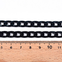 Oxidated in Black Aluminium Twisted Chains Curb Chains&nbsp;X-CHA-K1469-8