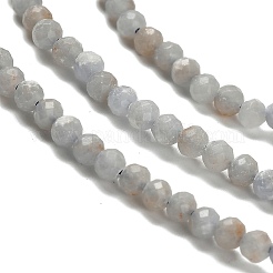 天然アンジェライトビーズ連売り  多面カットラウンド  3x2.5~3mm  穴：0.6mm  約141個/連  15.20''（38.6センチメートル）&nbsp;G-RM2025-16-3mm