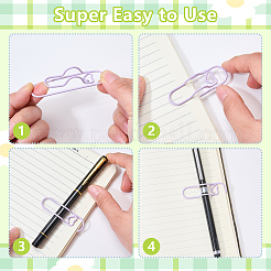 20Pcs 4 Colors Iron Pen Clips&nbsp;OFST-SZ0001-07