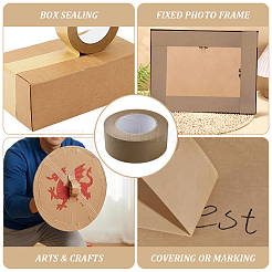 50M Kraft Paper Adhesive Tape&nbsp;AJEW-GF0014-26