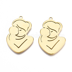 Ion Plating(IP) 201 Stainless Steel Pendants&nbsp;STAS-N098-070LG
