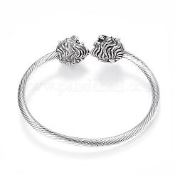 Tarnish Resistant 316 Surgical Stainless Steel Cuff Bangles&nbsp;BJEW-D437-A33