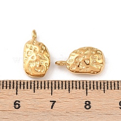 304 Stainless Steel Nuggets Pendants&nbsp;STAS-D390-40G