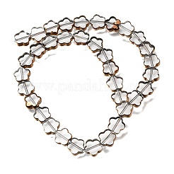 Electroplated Transparent Glass Beads Strands&nbsp;GL-CBA98F0-07D