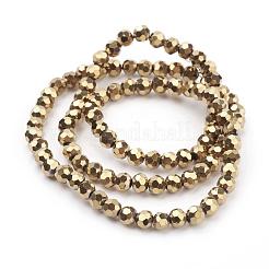Electroplate Glass Bead Strands&nbsp;EGLA-R042-4mm-03
