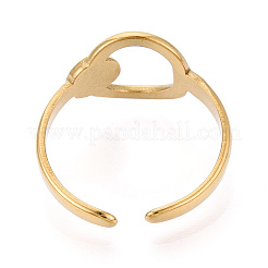 304ステンレススチールカフリング部品  ラウンドベゼルカップリングセッティング  イオンプレーティング（ip）  18KGP本金メッキ  トレイ：4mm  12mm  内径: 調節可能&nbsp;STAS-T066-35G