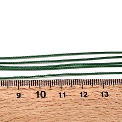 1mmワックスコード5連ネックレスの作り方  真鍮の金具と304ステンレススチールのロブスタークロウ留め金付き  プラチナ＆ステンレス鋼色  グリーン  18.90インチ（48cm）&nbsp;MAK-C005-01L
