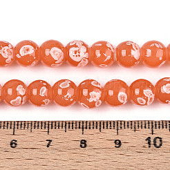 Baking Paint Glass Beads&nbsp;X1-DGLA-N015-8mm-04