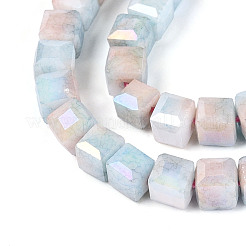 Anti-Tarnish Electroplate Glass Beads Strands&nbsp;GLAA-T025-6mm-10J