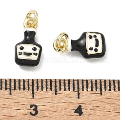 Brass Enamel Pendants&nbsp;KK-F933-17G
