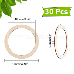 Unfinished Wooden Pieces Rings Shape&nbsp;DIY-WH0349-06
