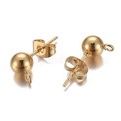 304 Stainless Steel Stud Earring Findings&nbsp;LS-STAS-P148-07G-B