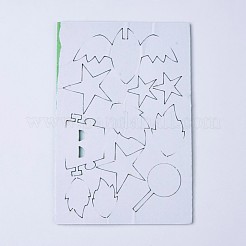 スポンジEVAシート発泡紙セット  接着剤付き  子供手作りdiyスクラップブッキングクラフト  ハロウィンモチーフ  グリーン  15.8x9.85x0.19cm&nbsp;AJEW-TAC0019-12A