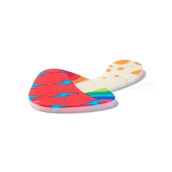 Opaque Printed Acrylic Big Pendants&nbsp;MACR-C008-01B