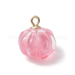 Transparent Spray Paint Glass Pendants&nbsp;PALLOY-JF03496-01