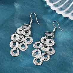 Brass Dangle Earrings&nbsp;EJEW-B157-02D-P
