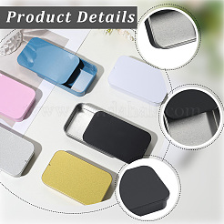 6Pcs Slide Top Tinplate Trinket Storage Boxes&nbsp;CON-SP0001-23B