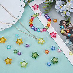 250Pcs 2 Styles Transparent Acrylic Beads&nbsp;TACR-SP0001-37