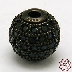 Round 925 Sterling Silver Beads&nbsp;STER-O021-01B-6mm