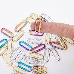 36Pcs 3 Colors 304 Stainless Steel Linking Ring Ion Plating(IP)&nbsp;STAS-DC0014-16
