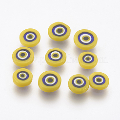 Handmade Lampwork Evil Eye Cabochons&nbsp;LAMP-P043-A02
