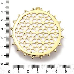 Rack Plating Brass Micro Pave Cubic Zirconia Glue Photographic Paper Pendants&nbsp;KK-D343-01G