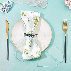 24枚のアクリルの結婚式の場所カード  結婚式のための  パーティー  DIYブランク半円アクリルテーブル番号ウィッシュサイン  透明  51x102x2.5mm&nbsp;AJEW-FG0002-07