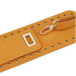 Diypuレザー編みかぎ針編みバッグ  ボトムとショルダーストラップ付き  DIYクラフトショルダーバッグアクセサリー用  砂茶色&nbsp;DIY-WH0167-30A