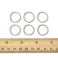 50Pcs 304 Stainless Steel Split Rings&nbsp;STAS-FS0002-06
