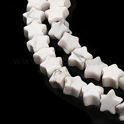 合成ハウライトビーズ連売り  スター  4x4.5x2mm  穴：0.8mm  約102個/連  15.35インチ（39cm）&nbsp;G-G085-B33-01