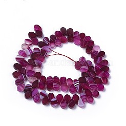 Dyed Natural Agate Beads Strands&nbsp;G-F595-A18