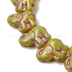 Painted Glass Beads Strands&nbsp;GLAA-Z021-11F