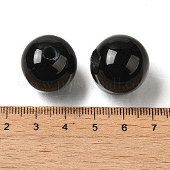 (Defective Closeout Sale: Damaged Hole Edge) Natural Black Onyx(Dyed & Heated) Beads&nbsp;LS-G-XCP0001-22