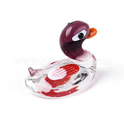 Handmade Lampwork Duck Display Decorations&nbsp;LAMP-T025-14M