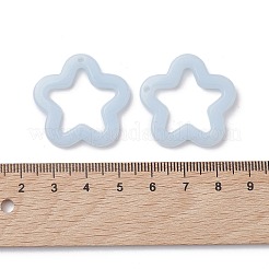 模造ゼリーアクリルパーツ  スター  ミックスカラー  28.5x29.5x4mm  穴：1.8mm  約68個/100g&nbsp;X1-MACR-M042-01