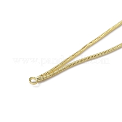 Brass Round Snake Chains Tassel Pendants&nbsp;KK-WH0035-93B