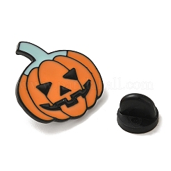 ハロウィンシリーズ ブラックアオリーブローチ  エナメルピン  カボチャ  23.5x24x2mm&nbsp;JEWB-U004-03B